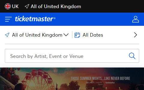 Ticketmaster UK status preview image