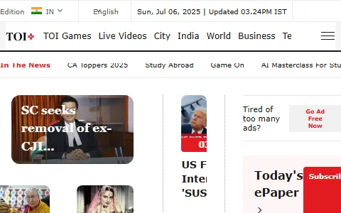 The Times of India India Times status preview image