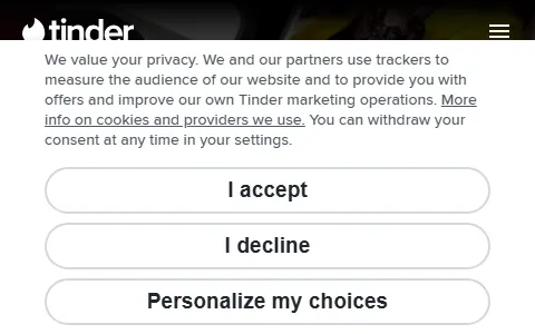 Tinder status preview image