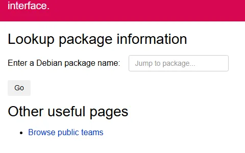 Debian Tracker status preview image