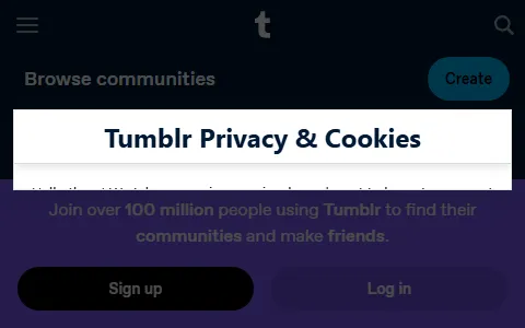 Tumblr status preview image