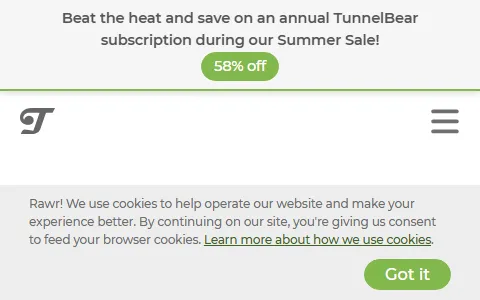 TunnelBear status preview image