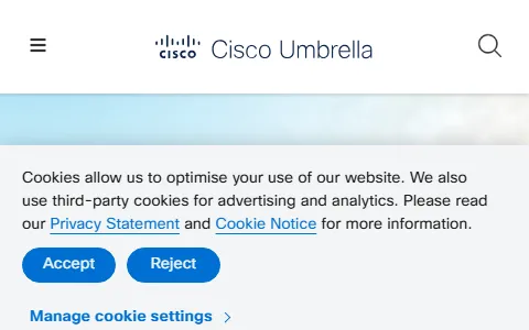 Cisco Umbrella status preview image