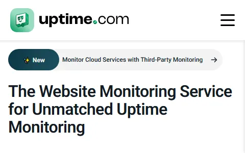 Uptime.com status preview image