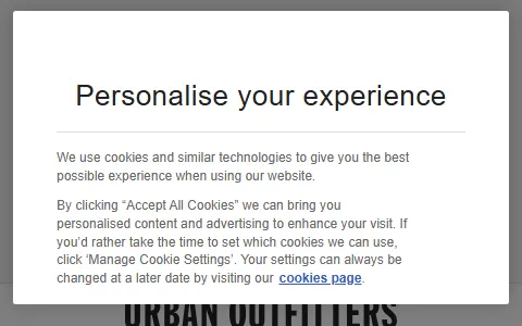Urban Outfitters status preview image