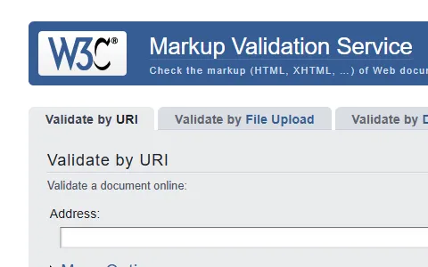 W3C Markup Validation Service status preview image