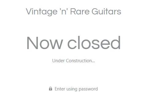 Vintage 'n' Rare Guitars status preview image
