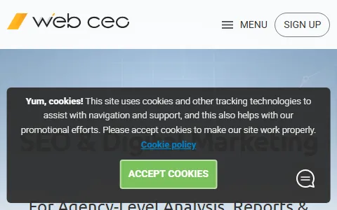 WebCEO status preview image