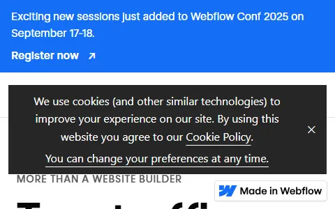 Webflow status preview image