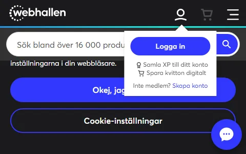 Webhallen status preview image