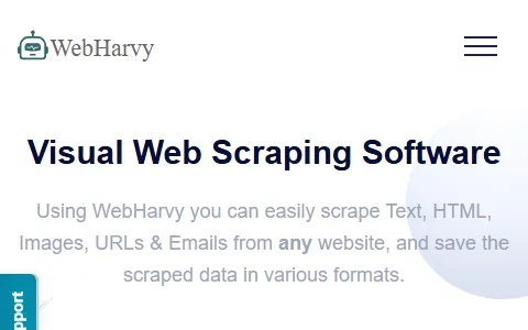 WebHarvy status preview image