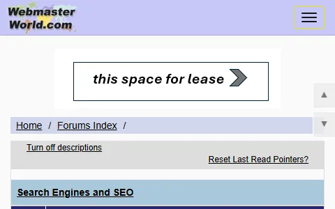 WebmasterWorld status preview image