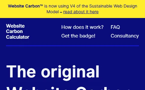 Website Carbon status preview image
