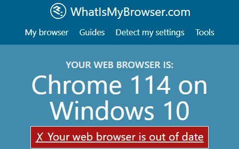 Whatismybrowser.com status preview image