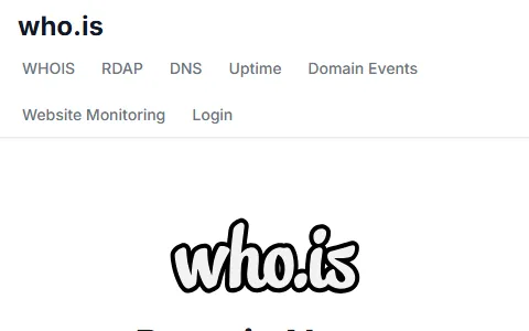 Who.is status preview image