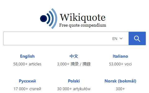 Wikiquote status preview image