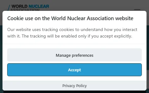 World Nuclear Association status preview image