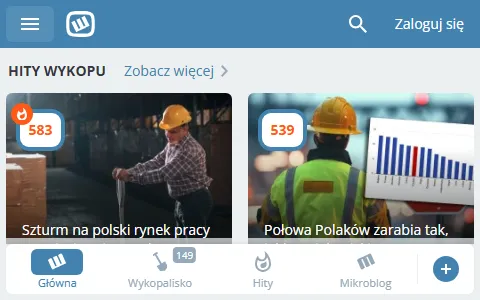 Wykop.pl status preview image