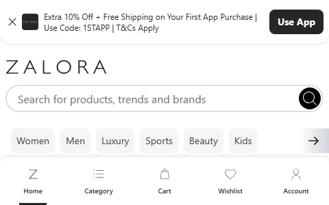 Zalora status preview image