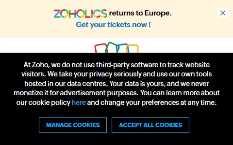 Zoho status preview image